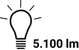 Lumen Output 5.100 Lm